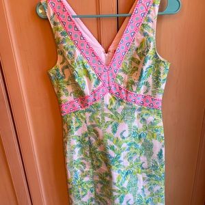 Lilly Pulitzer LANORA stretch shift dress, size 0
